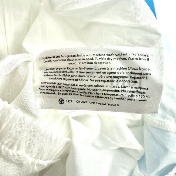 OshKosh B'gosh Baby Girl 2 Piece Off-White Cotton Eyelet Dress 18 Months Dainty - Picture 10 of 10